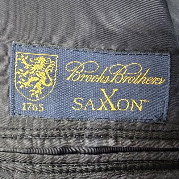 Brooks Brothers 1818 Madison SaxXon Navy Pinstripe Wool Suit Coat 45L - Picture 5 of 15